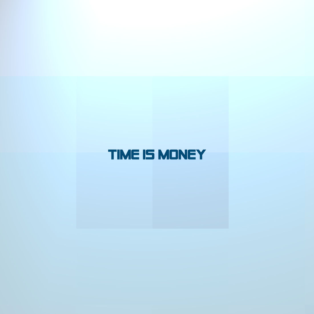 An image with the phrase 'time is money'
