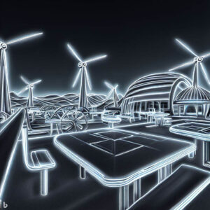 AI Futuristic resort